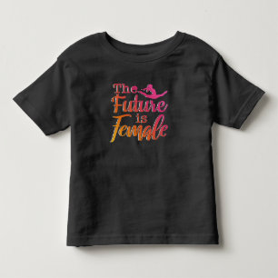 T-shirt Pour Les Tous Petits Future is Femme Citation - Gymnastique féministe