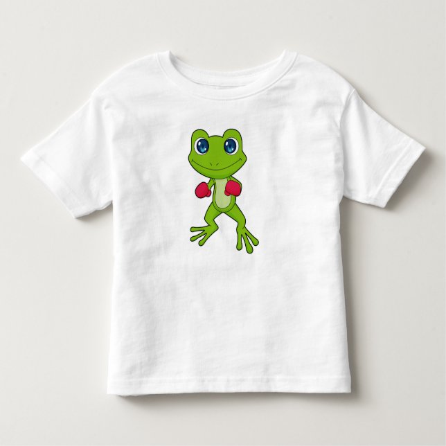 T-shirt Pour Les Tous Petits Gants de boxe de grenouille (Devant)