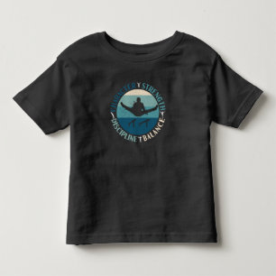 T-shirt Pour Les Tous Petits Garçons Gymnastique Caractère Force Discipline