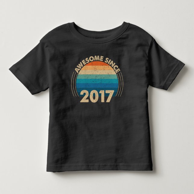 T-shirt Pour Les Tous Petits génial depuis 2017 (Devant)