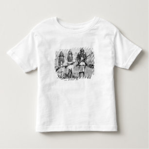T-shirt Pour Les Tous Petits Geronimo et trois de ses guerriers d'Apache, 1886