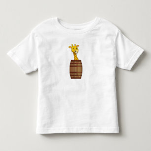 T-shirt Pour Les Tous Petits Giraffe avec tonneau