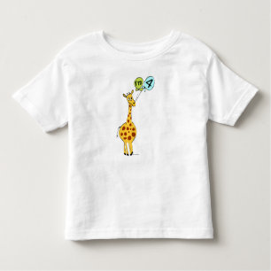 T-shirt Pour Les Tous Petits Giraffe du 4e anniversaire