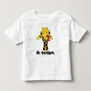 T-shirt Pour Les Tous Petits Giraffe nonchalante : Pas d'attitude problématique