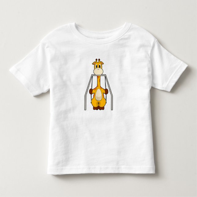 T-shirt Pour Les Tous Petits Giraffe Swing (Devant)