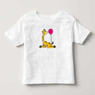 T-shirt Pour Les Tous Petits Giraffe with Balloon