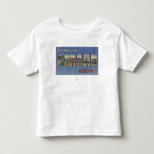 T-shirt Pour Les Tous Petits Girard, lettre ScenesGirard, OH d'OhioLarge