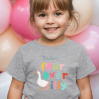 Girls Four Ever Silly Farm Goose 4ème Anniversaire