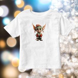 T-shirt Pour Les Tous Petits Goblin Christmas Elf Toddler's Tee