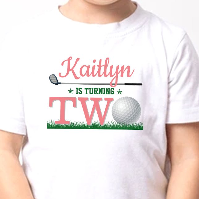 T-shirt Pour Les Tous Petits Golf 2e anniversaire (Créateur téléchargé)