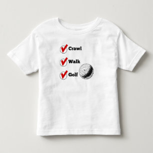 T-shirt Pour Les Tous Petits Golf de promenade de rampement