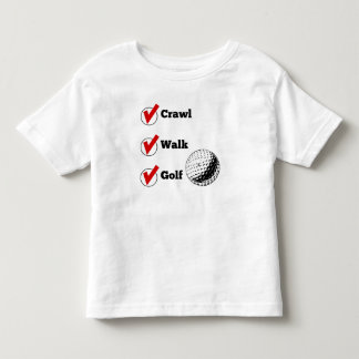 T-shirt Pour Les Tous Petits Golf de promenade de rampement