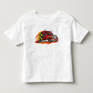 T-shirt Pour Les Tous Petits Grand camion d'installation