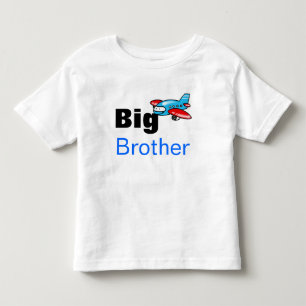 T-shirt Pour Les Tous Petits grand frère (avion jouet)