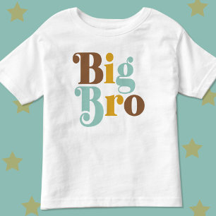 T-shirt Pour Les Tous Petits Grand Frère Rétro Tout-Petit
