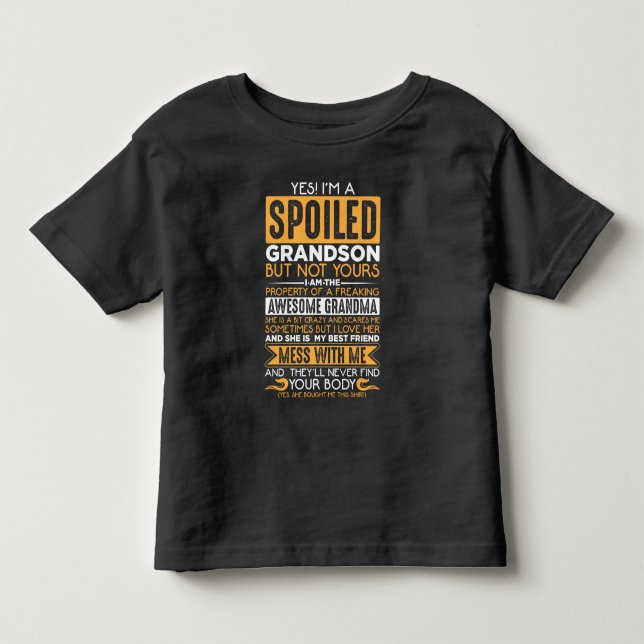 T-shirt Pour Les Tous Petits Grand-mère malveillante (Devant)