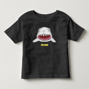 T-shirt Pour Les Tous Petits Grand requin blanc moyen dessin animé