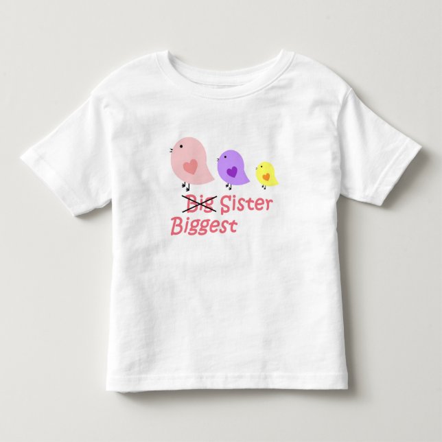 T-shirt Pour Les Tous Petits Grande Soeur (Devant)