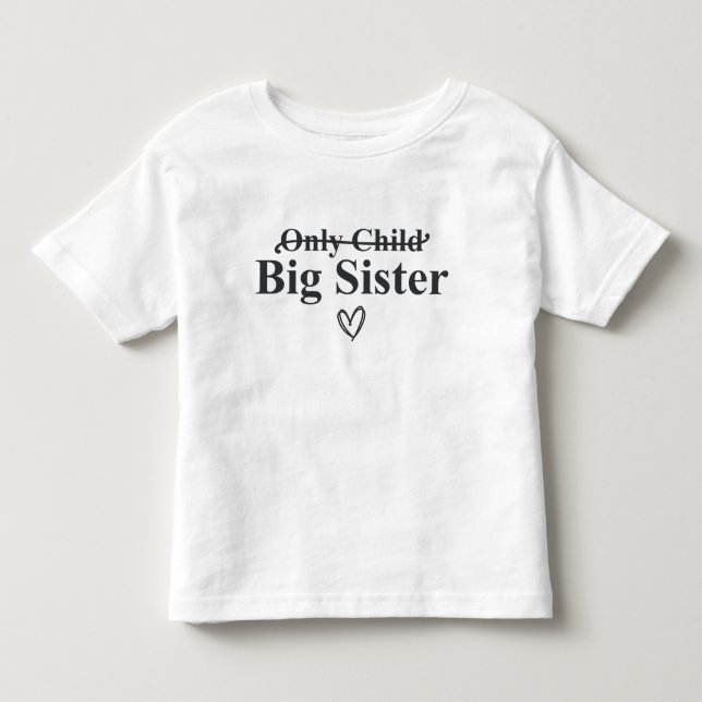 T-shirt Pour Les Tous Petits Grande soeur (Devant)