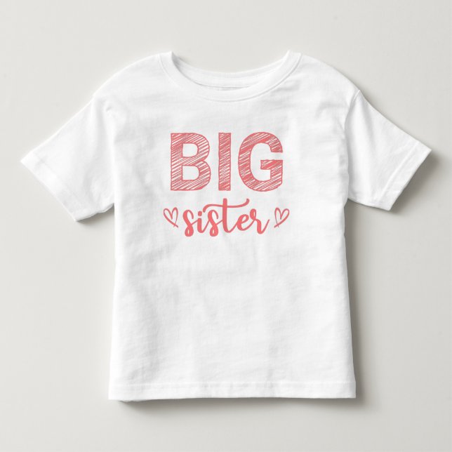T-shirt Pour Les Tous Petits Grande soeur (Devant)
