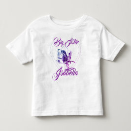 T-shirt Pour Les Tous Petits Grande Sœur Petite Sœur Orchidée