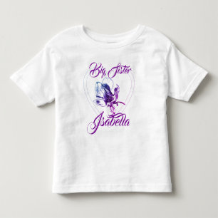 T-shirt Pour Les Tous Petits Grande Soeur Petite Soeur Orchidée