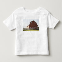 Grange dans le paysage rural