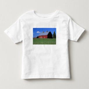 T-shirt Pour Les Tous Petits Grange rouge dans le comté de Latah, état de l'Ida