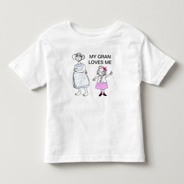 T-shirt Pour Les Tous Petits Granma et petite-fille (Devant)