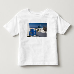 T-shirt Pour Les Tous Petits Grèce et île grecque de Santorin depuis le