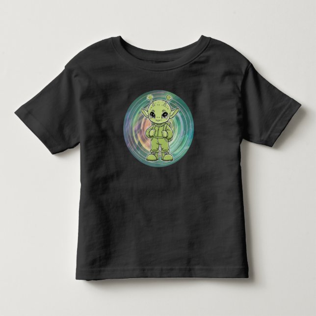 T-shirt Pour Les Tous Petits Green Alien (Devant)