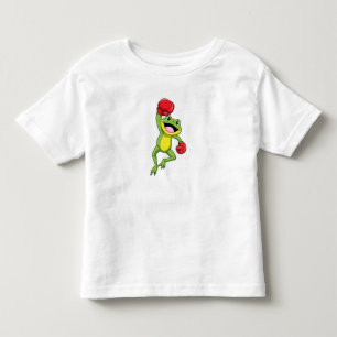 T-shirt Pour Les Tous Petits Grenouille à la boîte avec gants de boxe