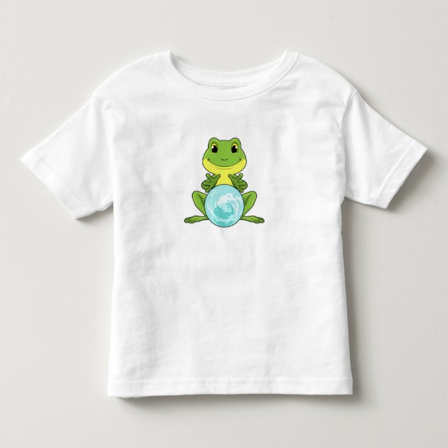 T-shirt Pour Les Tous Petits Grenouille avec boule de cristal (Devant)