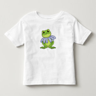 T-shirt Pour Les Tous Petits Grenouille avec marguerite