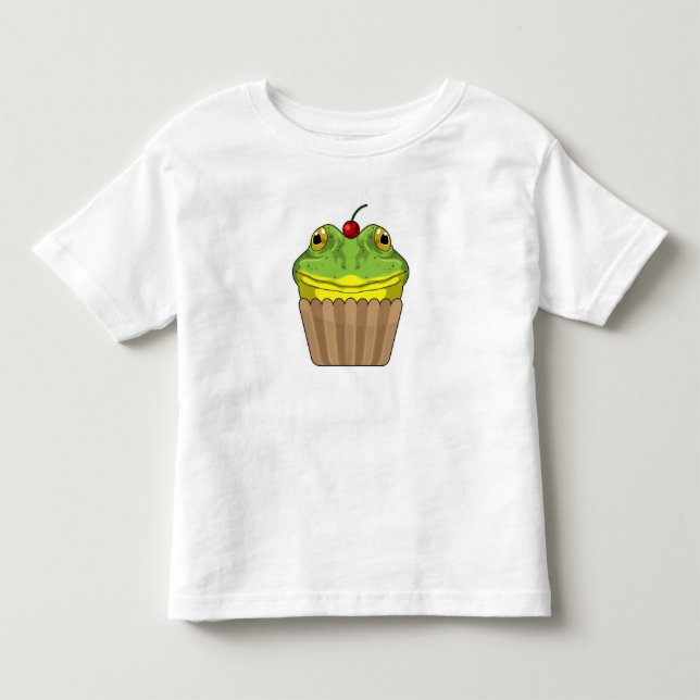 T-shirt Pour Les Tous Petits Grenouille avec muffin (Devant)