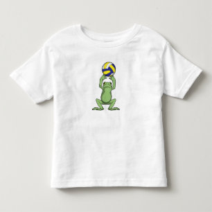 T-shirt Pour Les Tous Petits Grenouille avec volleyball