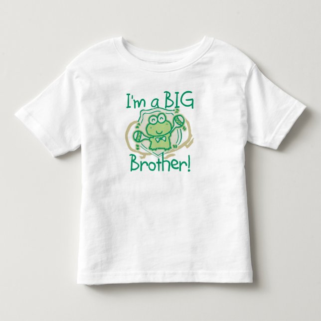 T-shirt Pour Les Tous Petits Grenouille Big Brother (Devant)