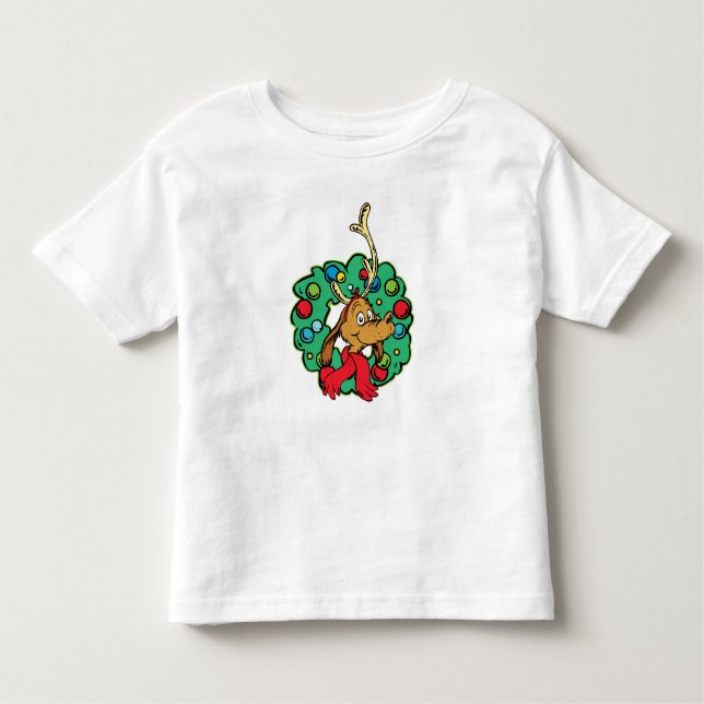 T-shirt Pour Les Tous Petits Grille | Max Christmas Wreath (Devant)
