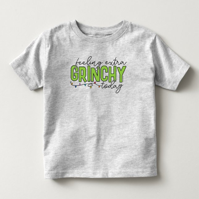 T-shirt Pour Les Tous Petits Grille | Sentiment de grinchy supplémentaire aujou (Devant)