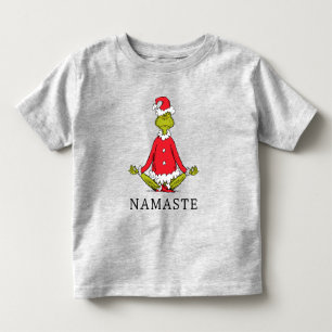 T-shirt Pour Les Tous Petits Grinch Namaste le Père Noël
