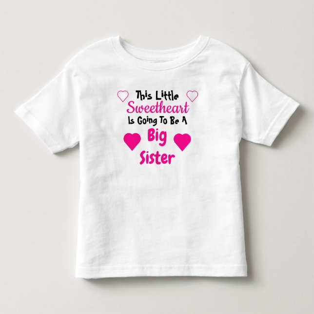 T-shirt Pour Les Tous Petits Grosse Soeur Soeur Grossesse Grossesse (Devant)