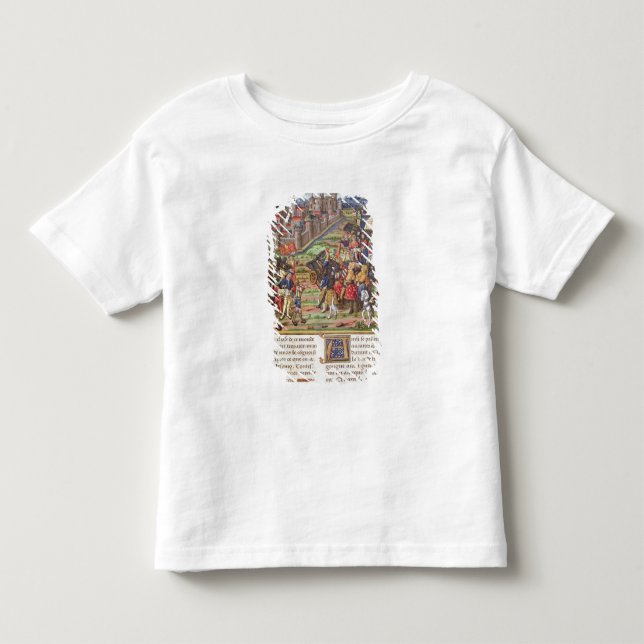 T-shirt Pour Les Tous Petits Guerre entre Charles l'audacieux (Devant)
