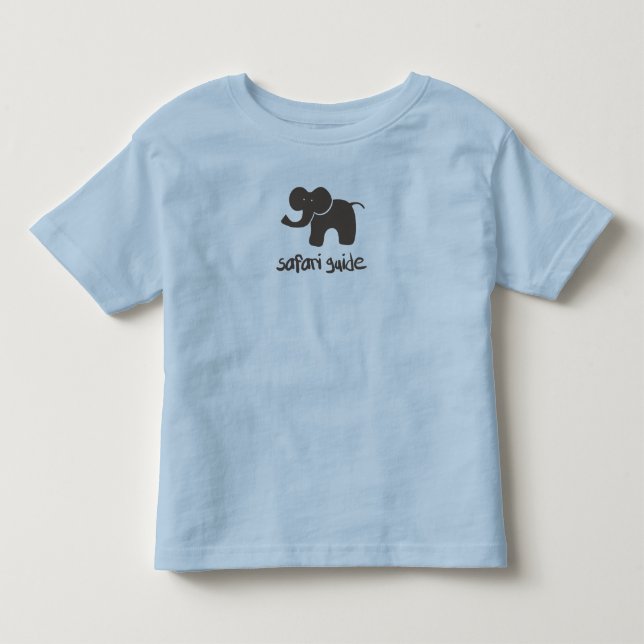T-shirt Pour Les Tous Petits Guide de safari : Éléphant (Devant)