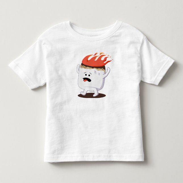 T-shirt Pour Les Tous Petits Guimauve flamboyante (Devant)