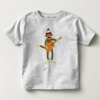 Guitare acoustique de singe de chaussette
