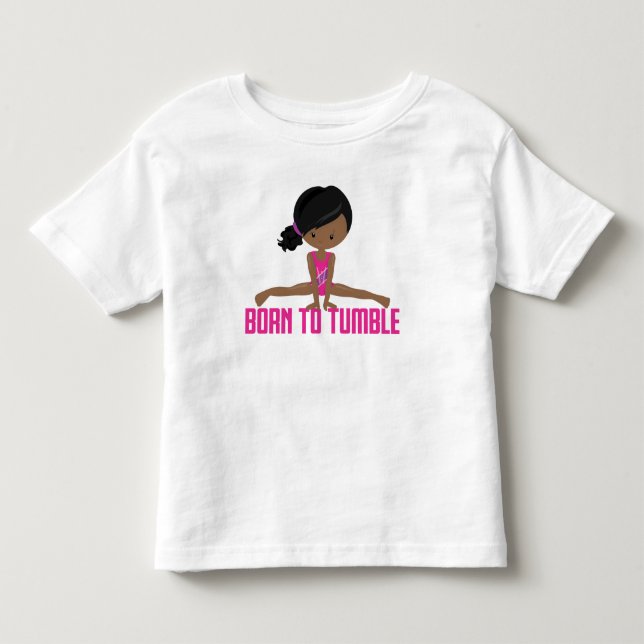 T-shirt Pour Les Tous Petits Gymnaste - Afro-Américain (Devant)
