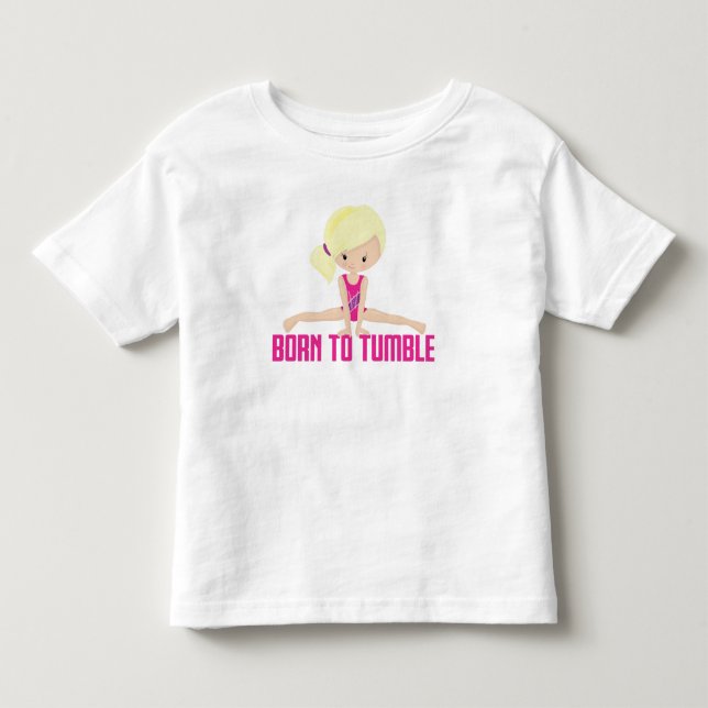 T-shirt Pour Les Tous Petits Gymnaste - Blonde (Devant)