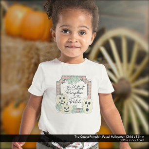 T-shirt Pour Les Tous Petits Halloween aux couleurs Citrouille-pastel les plus 