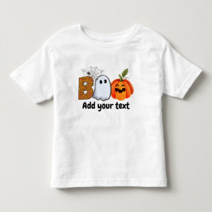 T-shirt Pour Les Tous Petits Halloween Funny Boo Personnalisé