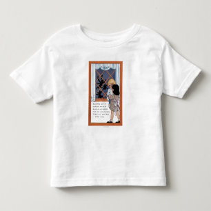 T-shirt Pour Les Tous Petits Halloween GreetingSpiders à la fenêtre